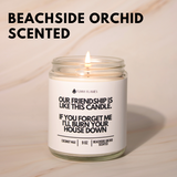 Our Friendship Is Like This Candle