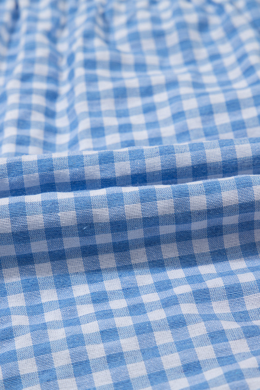 Gingham High-Waisted Loose Wide Leg Shorts- 2 Colors