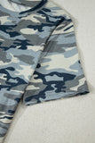 Heathered Camouflage Crew Neck Short Sleeve T-Shirt- 2 Colors