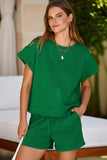 Textured Short Sleeve Top and Shorts Set- 7 Colors
