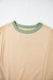 Star Patchwork Exposed Seam Oversized Sweatshirt- 3 Colors