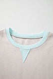 Color Block Patchwork Striped Sleeve Sweatshirt- 3 Colors