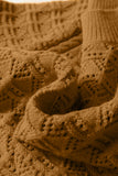 Jurassic Gold Crochet Balloon Sleeve Sweater