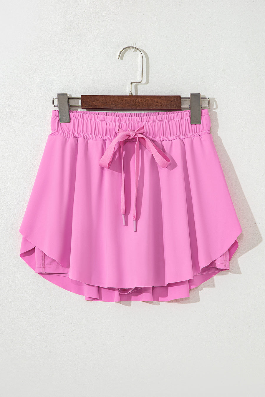 Ribbon Drawstring High-Waist Lined Tennis Skort- 6 Colors
