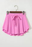 Ribbon Drawstring High-Waist Lined Tennis Skort- 6 Colors