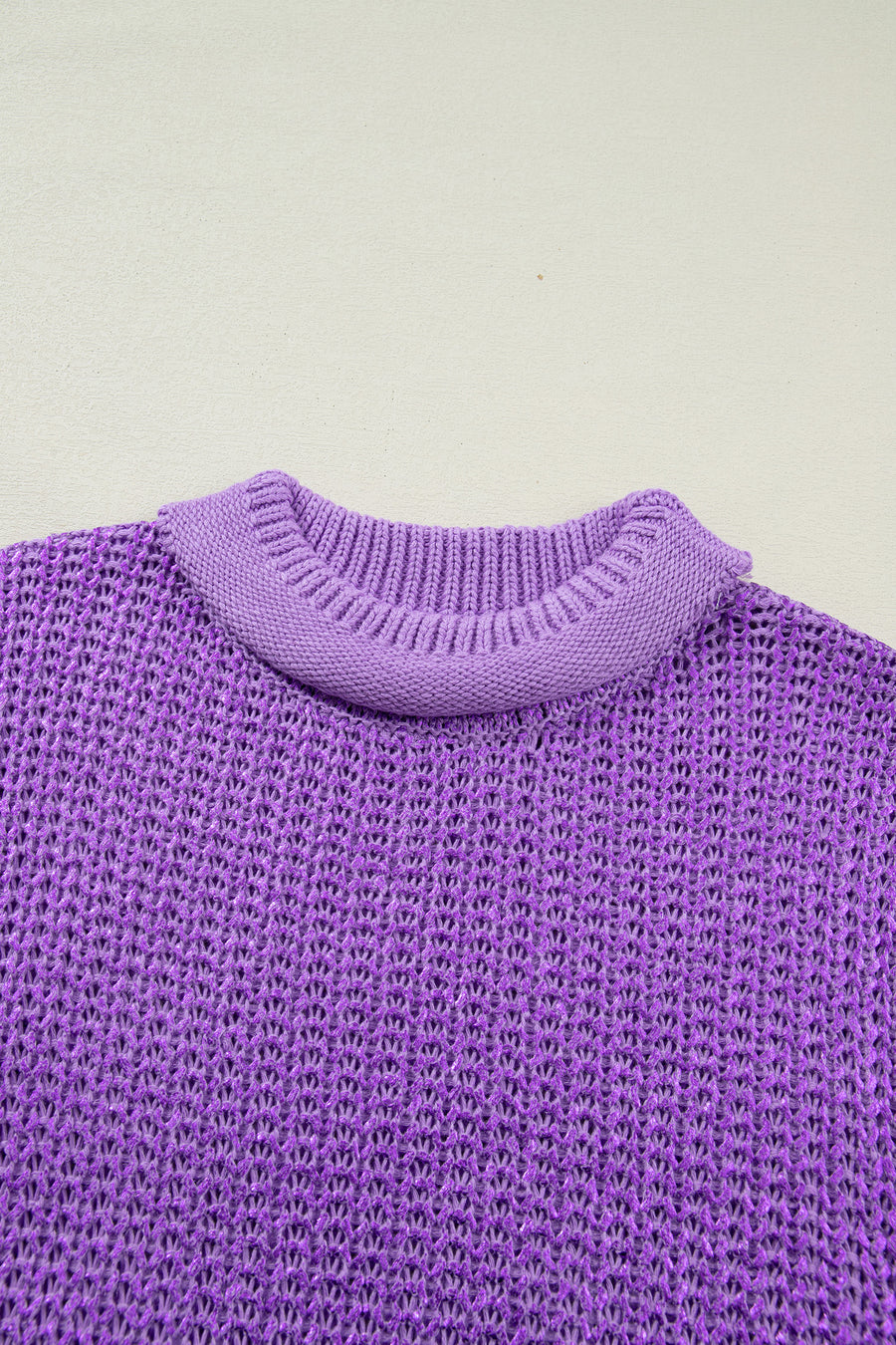 Knit High Neck Cap Sleeve Sweater- 2 Colors