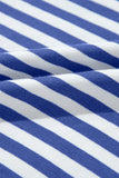 Striped Contrast Trim Oversized Sweatshirt- 4 Colors