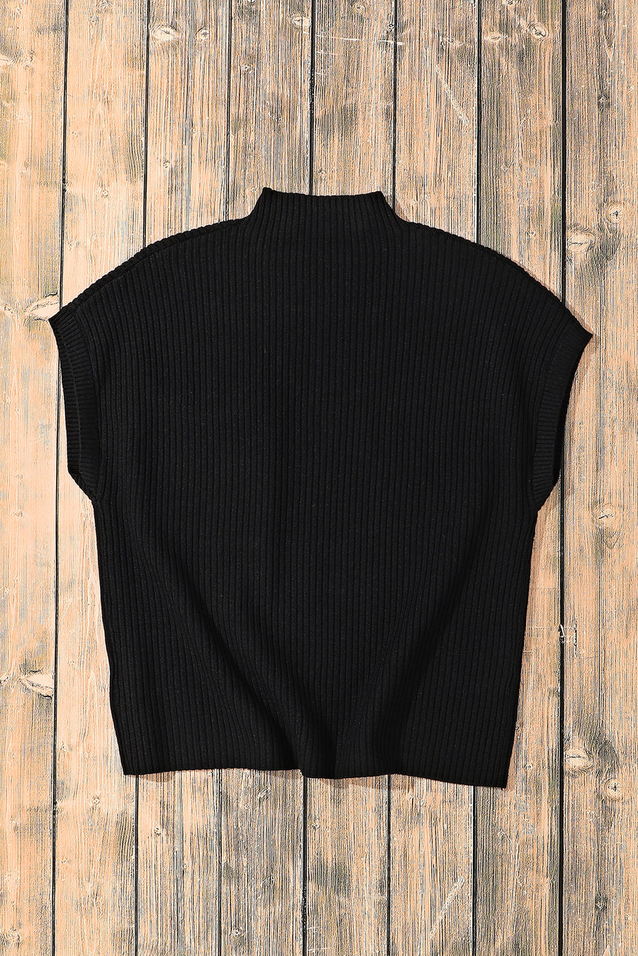 Green Pocket Ribbed Knit Short Sleeve Sweater- 9 Colors