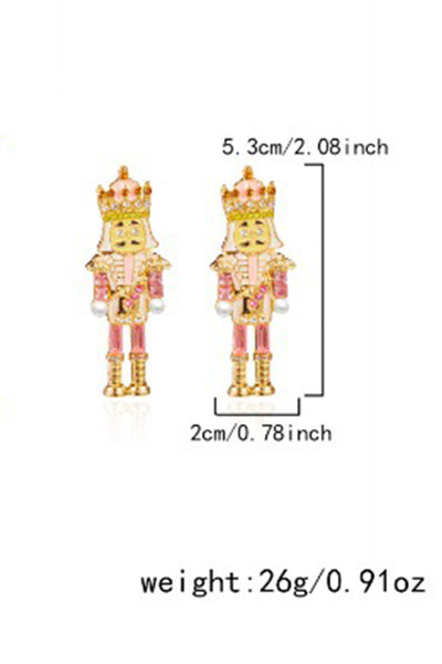 Jeweled Nutcracker Earrings- 2 Colors