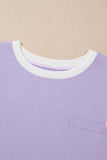 Pastel Color Block Patchwork Oversized T-Shirt