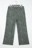 Print Frayed Edge Wide Leg High-Waist Jeans- 7 Styles