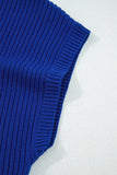 Green Pocket Ribbed Knit Short Sleeve Sweater- 9 Colors