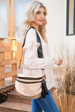 Wide Strap Double Zipper Crossbody Bag- 9 Colors