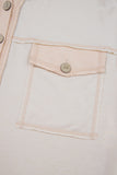 Button-Up Patchwork Pocket Short Sleeve Jumpsuit