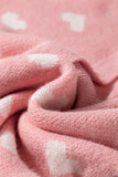 Light Pink Heart Pattern Cardigan 2
