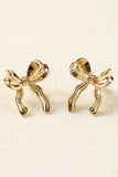 Gold Bow Earrings