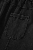 Mineral Wash Exposed Seam Wide Leg Cargo Pants- 3 Colors
