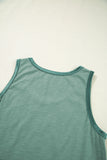 Contrast Trim Crew Neck Tank Top- 2 Colors