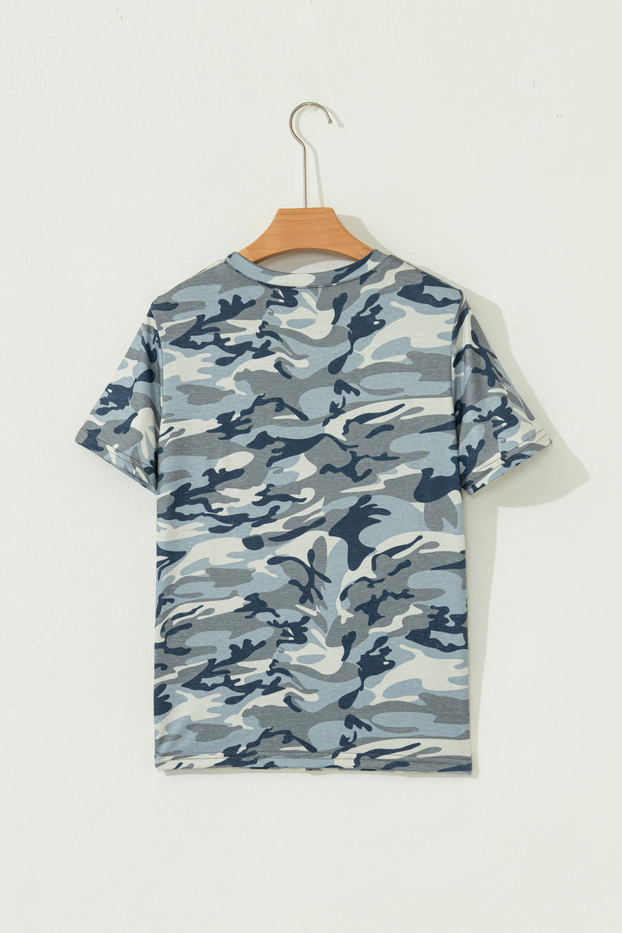 Heathered Camouflage Crew Neck Short Sleeve T-Shirt- 2 Colors