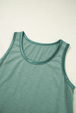Contrast Trim Crew Neck Tank Top- 2 Colors