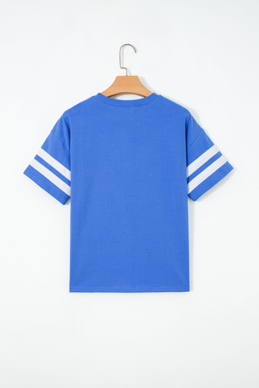 Varsity Striped Short Sleeve Crew Neck T-Shirt- 3 Colors