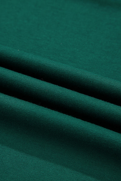 Varsity Striped Sleeve Drop Shoulder Sweatshirt and Shorts Set- 5 Colors