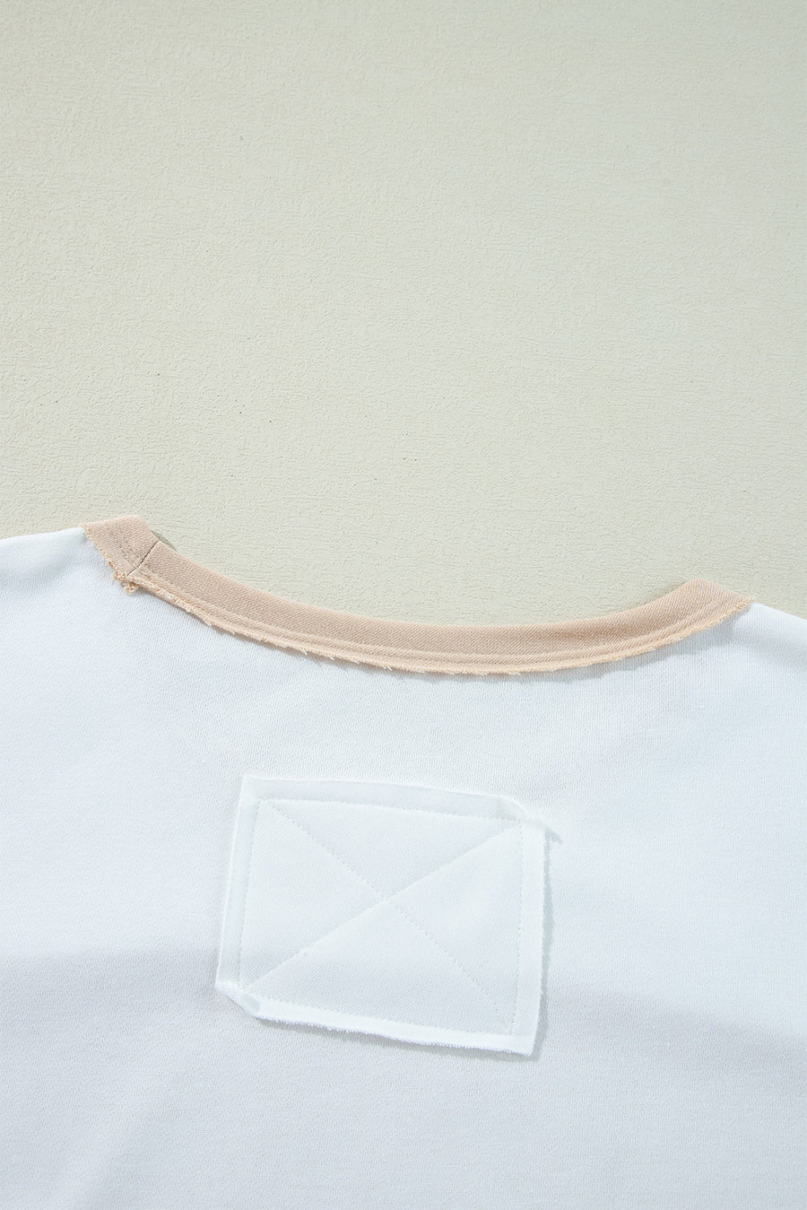 Dusty Color Block Patchwork Side Slit Tunic T-Shirt