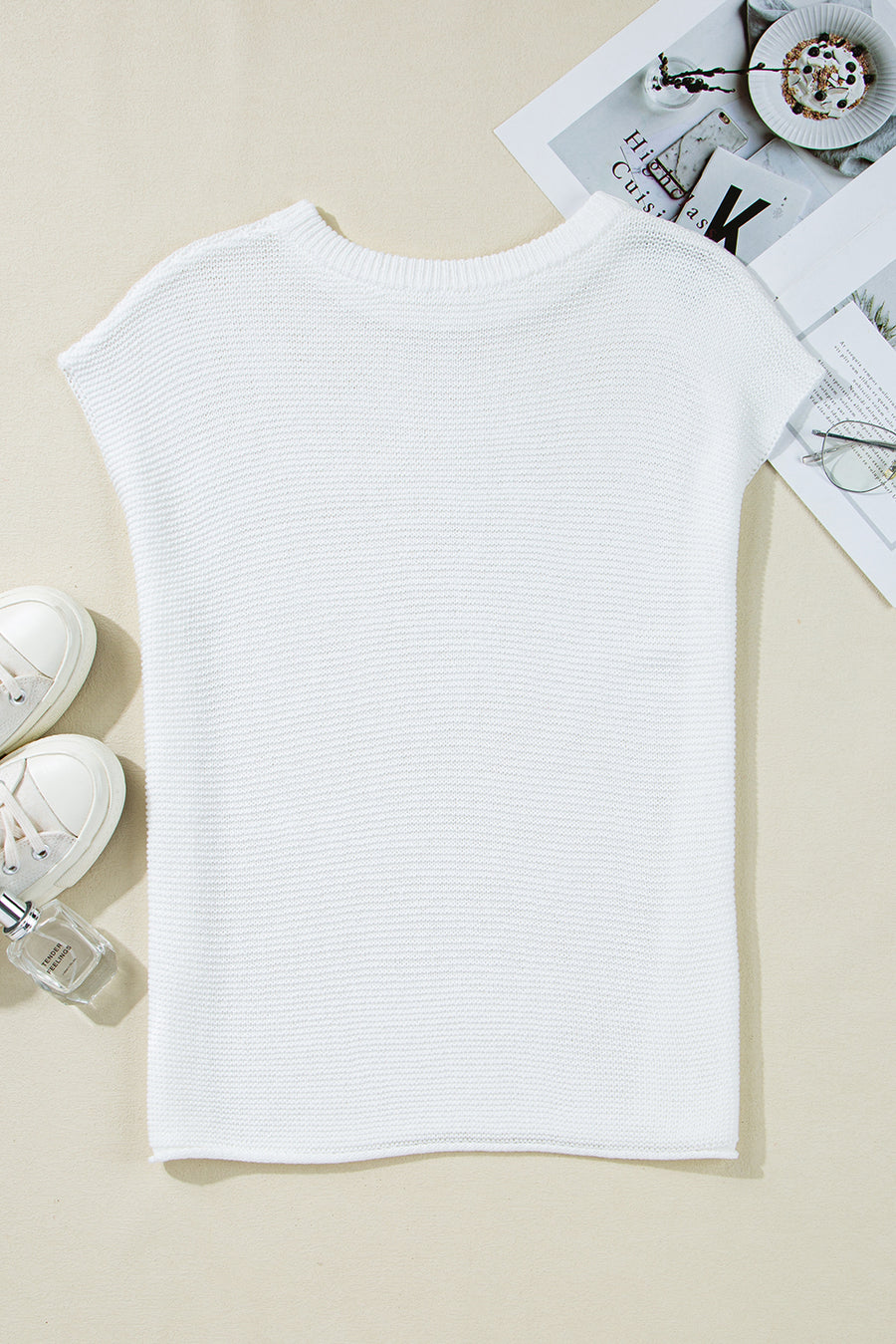 Solid Color Slit Hem Knit Top- 3 Colors