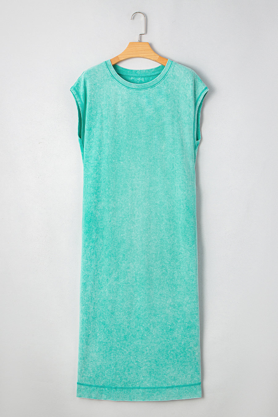 Mineral Wash T-Shirt Dress with Pockets- 3 Colors