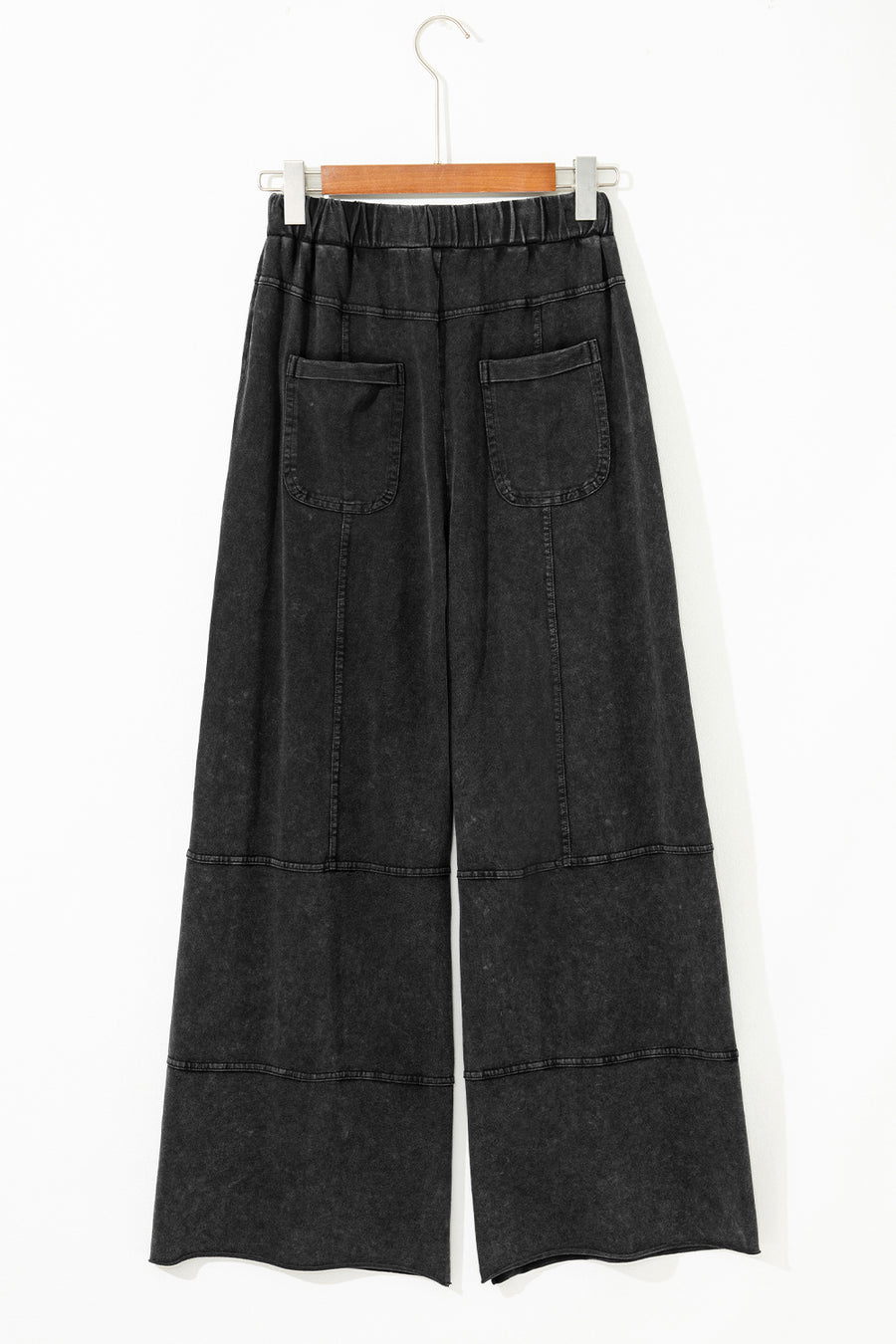 Mineral Wash Exposed Seam Wide Leg Cargo Pants- 3 Colors