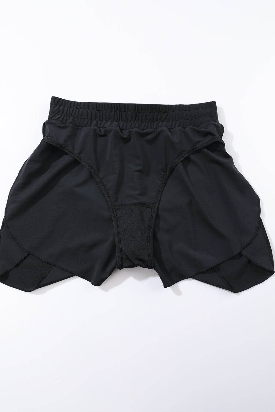 Drawstring Elastic Waist Built-In Brief Swim Shorts- 2 Colors