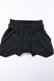 Drawstring Elastic Waist Built-In Brief Swim Shorts- 2 Colors
