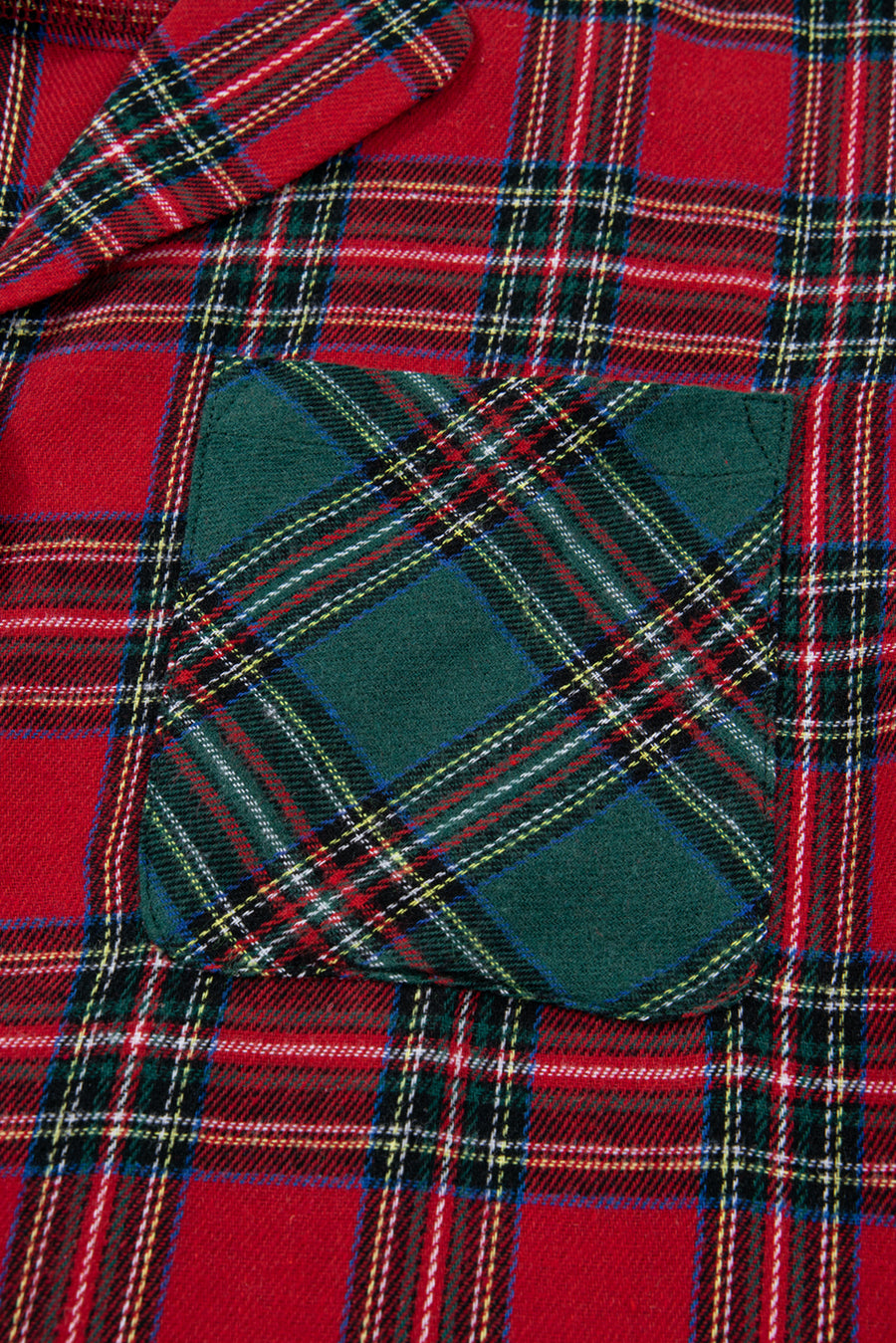 Red Plaid Contrast Color Long Sleeve Pajama Set- 3 Options