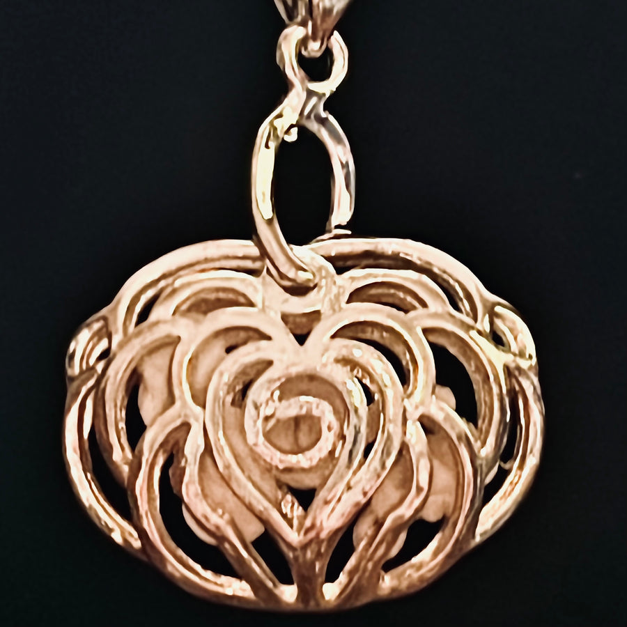 Blue Rose Case Glow-in-the-Dark Pendant Necklace