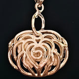 Blue Rose Case Glow-in-the-Dark Pendant Necklace