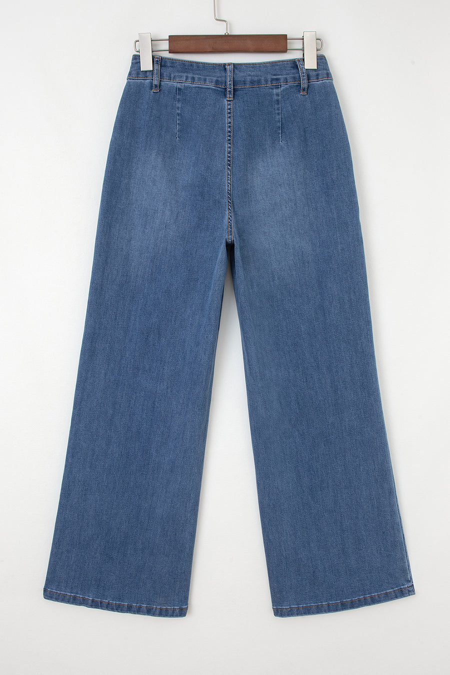 Ashleigh Blue Multi-Button High-Waist Wide Leg Jeans