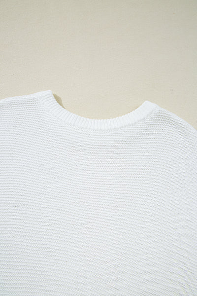 Solid Color Slit Hem Knit Top- 3 Colors