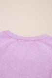 Wisteria Mineral Wash Chest Pocket Tank Top