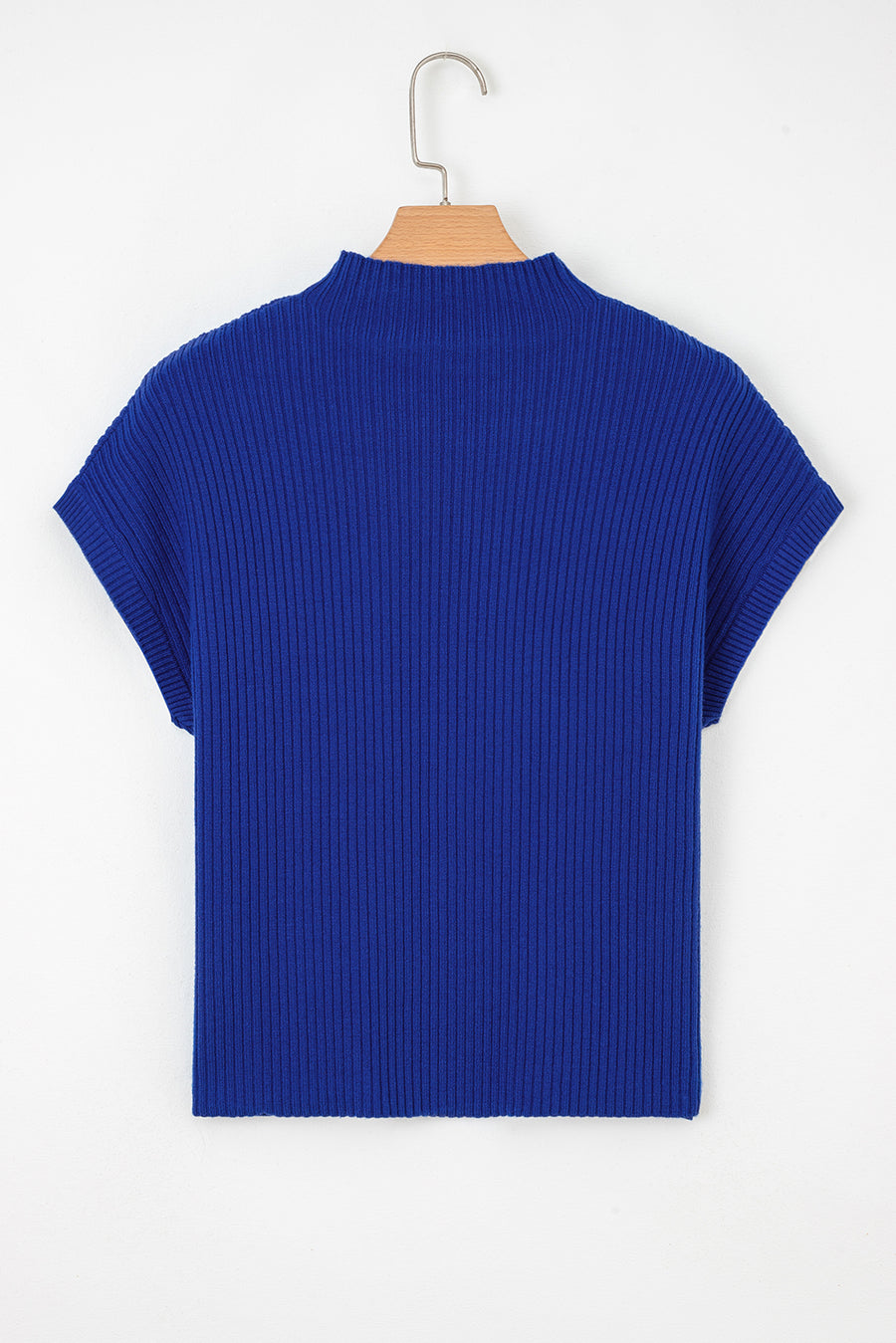 Green Pocket Ribbed Knit Short Sleeve Sweater- 9 Colors