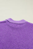 Knit High Neck Cap Sleeve Sweater- 2 Colors