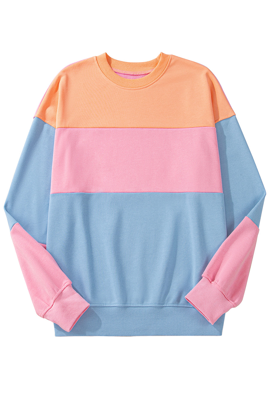 Color Block Drop Shoulder Sweatshirt- 4 Colors