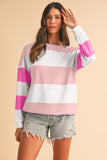 Color Block Long Sleeve Top- 3 Colors