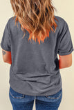 Basic Crew Neck Rolled Sleeve T-Shirt- 12 Colors
