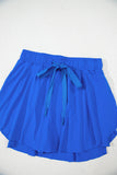 Ribbon Drawstring High-Waist Lined Tennis Skort- 6 Colors