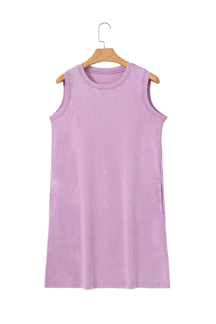 Mineral Wash Tank Mini Dress with Pockets- 3 Colors