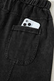 Mineral Wash Exposed Seam Wide Leg Cargo Pants- 3 Colors