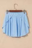 Ribbon Drawstring High-Waist Lined Tennis Skort- 6 Colors