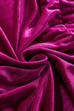 Velvet Puff Short Sleeve Smocked Waist Tiered Maxi Dress with Pockets- 3 Colors