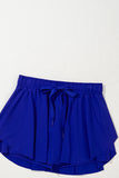 Ribbon Drawstring High-Waist Lined Tennis Skort- 6 Colors