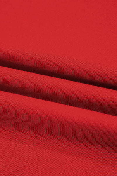 Navy Blue Preppy Striped Sleeve Loose Sweatshirt